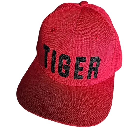 Grindin Golf Co Red TIGER Embroidered Snapback Cap - Picture 1 of 7
